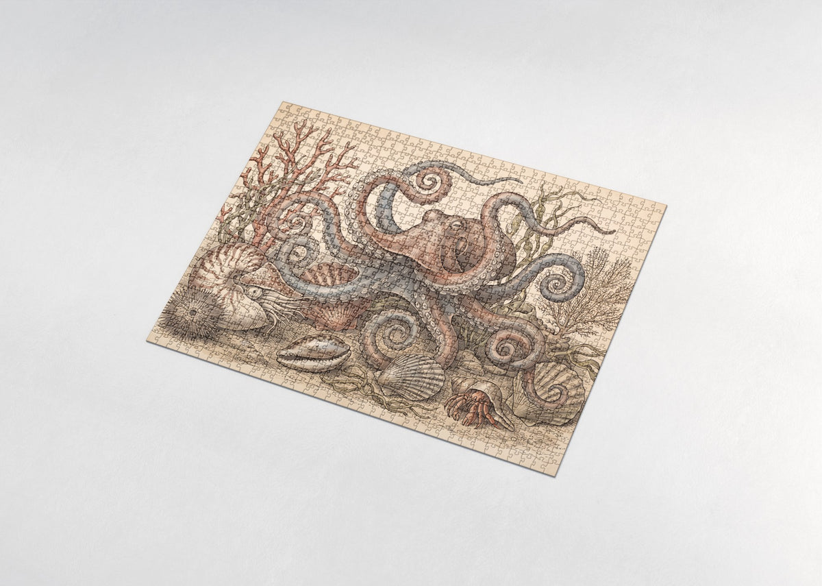 Octopus Tentacles Vintage Illustration jigsaw puzzle - assembled puzzle