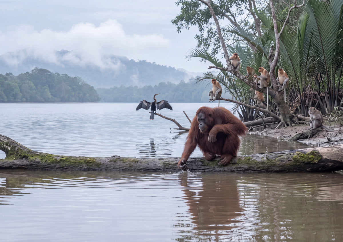 Orangutan at the River's Edge jigsaw puzzle