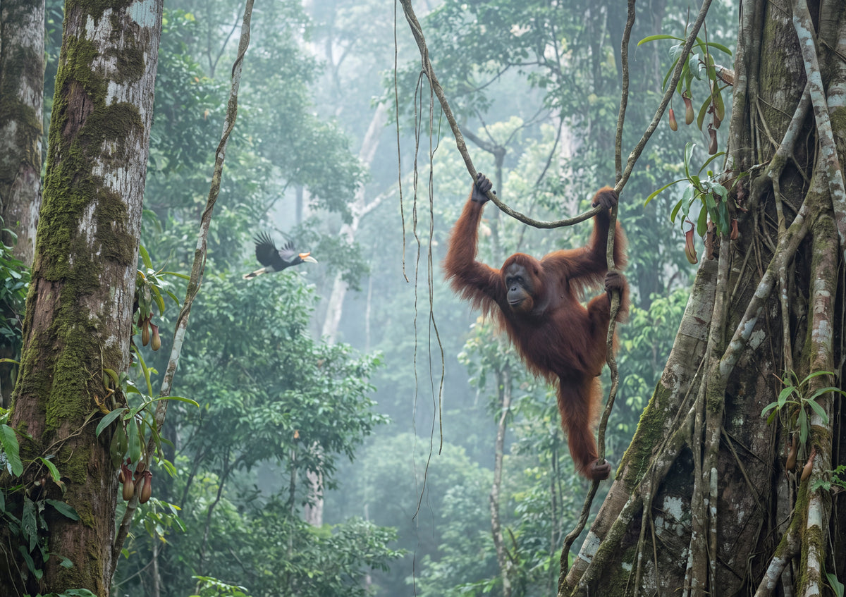 Orangutan in the Borneo Rainforest jigsaw puzzle