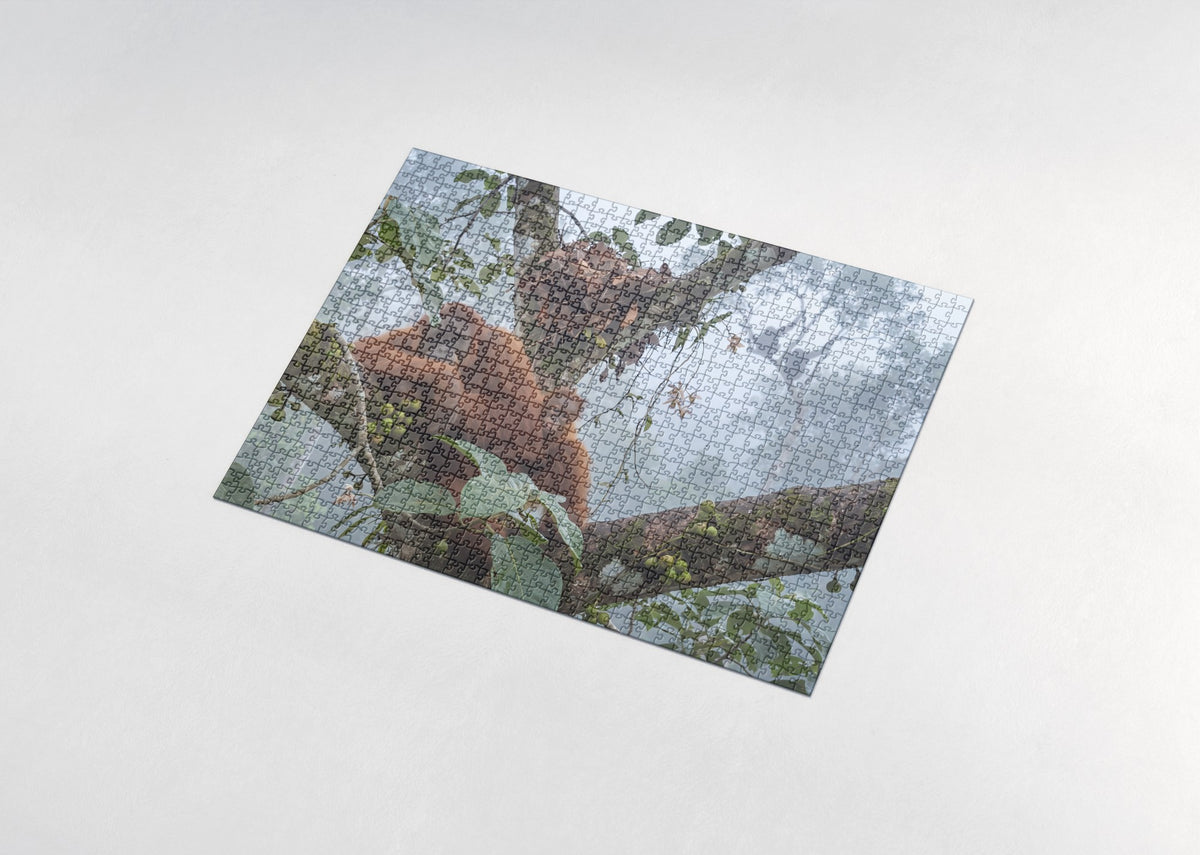 Orangutan Mother and Baby in the Canopy jigsaw puzzle - assembled puzzle