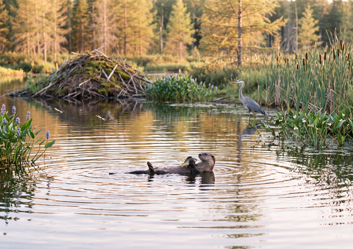 Otter Oasis Pond jigsaw puzzle