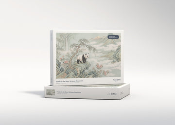 Panda in the Misty Sichuan Mountains jigsaw puzzle - gift box