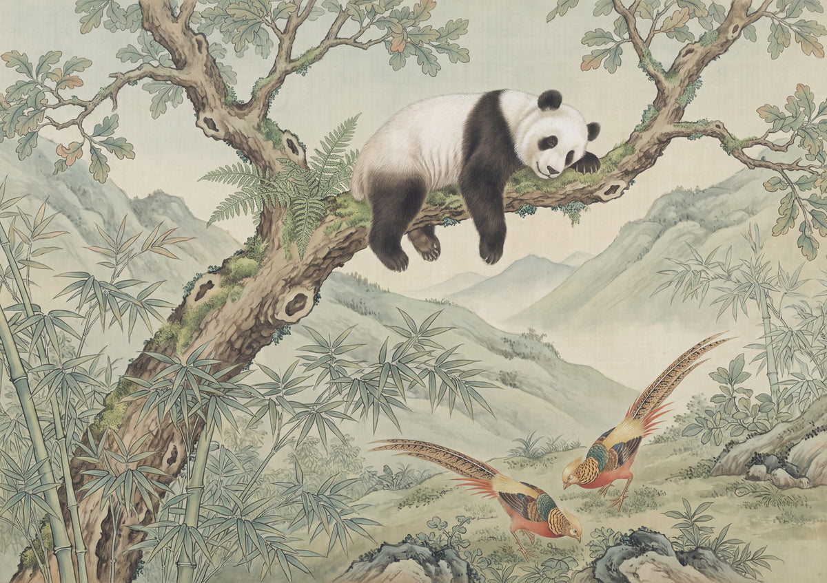 Panda Napping on the Branch jigsaw puzzle