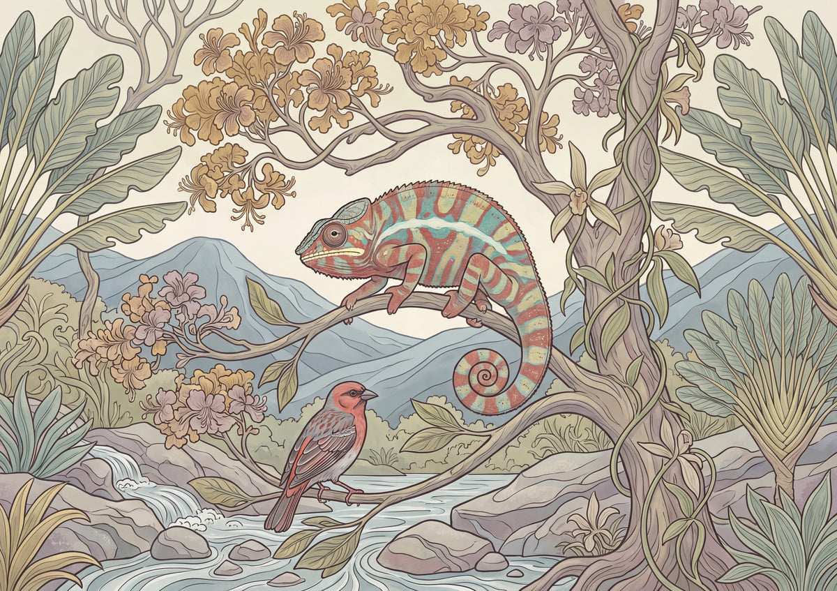 Panther Chameleon in Full Color jigsaw puzzle