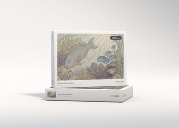 Parrotfish on the Reef jigsaw puzzle - gift box