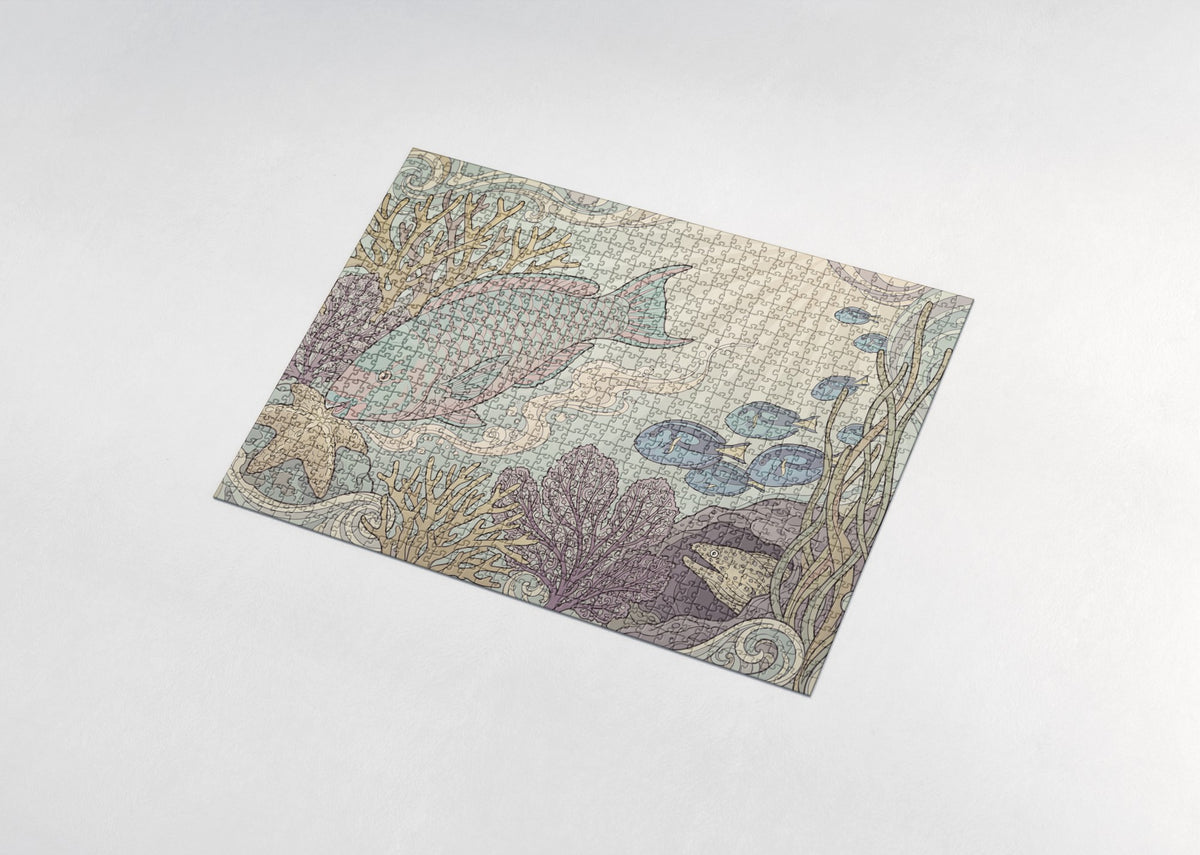 Parrotfish on the Reef jigsaw puzzle - assembled puzzle