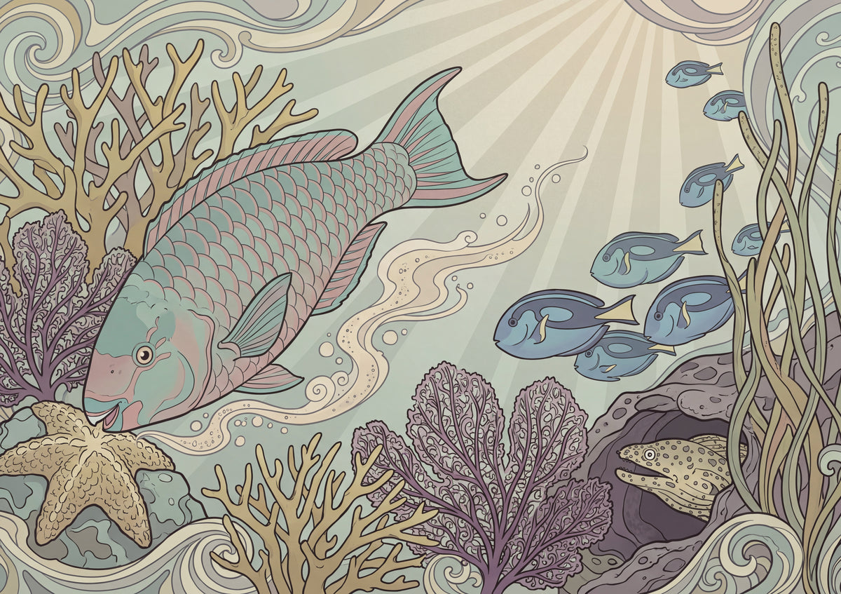 Parrotfish on the Reef jigsaw puzzle