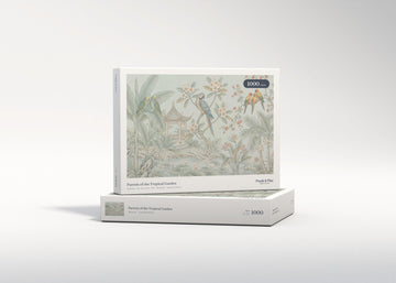 Parrots of the Tropical Garden jigsaw puzzle - gift box