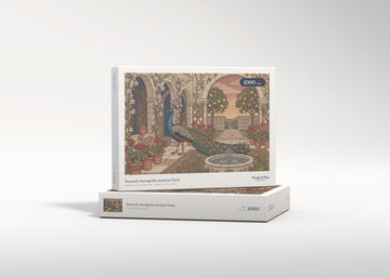 Peacock Among the Jasmine Vines jigsaw puzzle - gift box