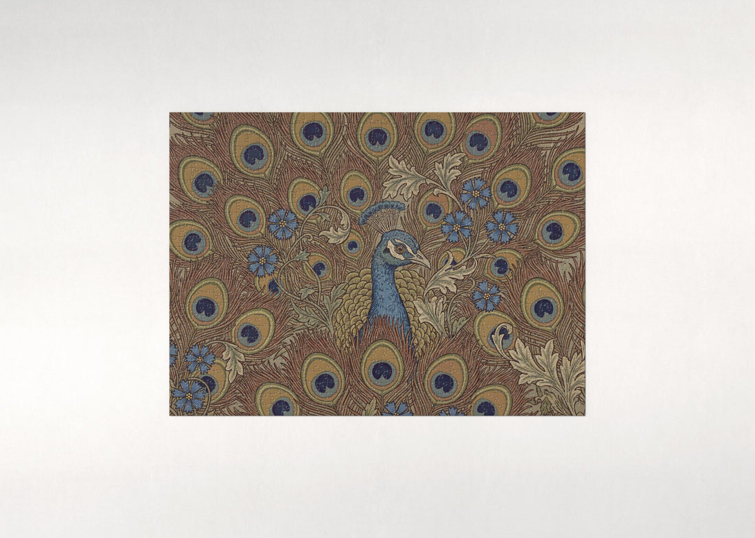 Peacock Feather Pattern jigsaw puzzle - gift box