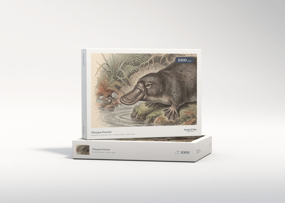 Platypus Portrait jigsaw puzzle - gift box