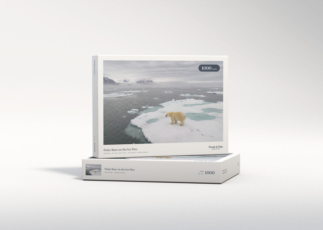 Polar Bear on the Ice Floe jigsaw puzzle - gift box