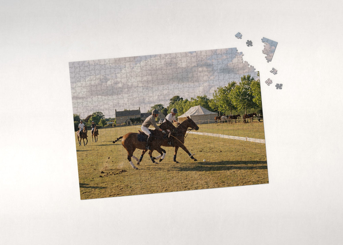 Polo Match on the Summer Field jigsaw puzzle - puzzle with loose pieces