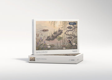 Pond Life at Golden Hour jigsaw puzzle - gift box