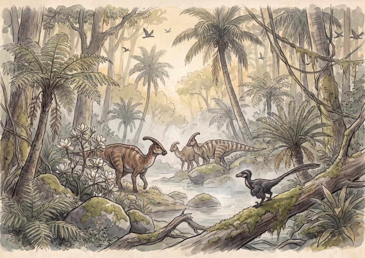 Prehistoric Jungle at Dawn jigsaw puzzle