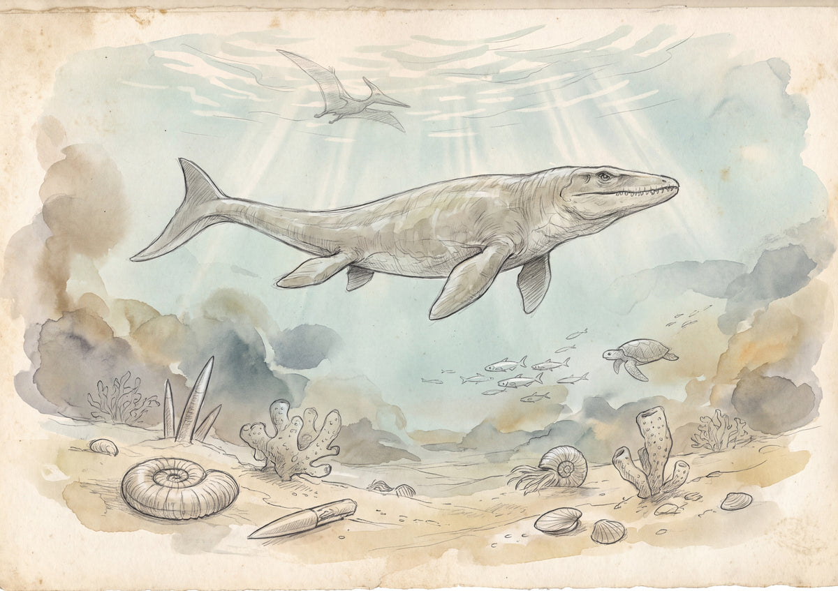 Prehistoric Ocean with Mosasaurus jigsaw puzzle