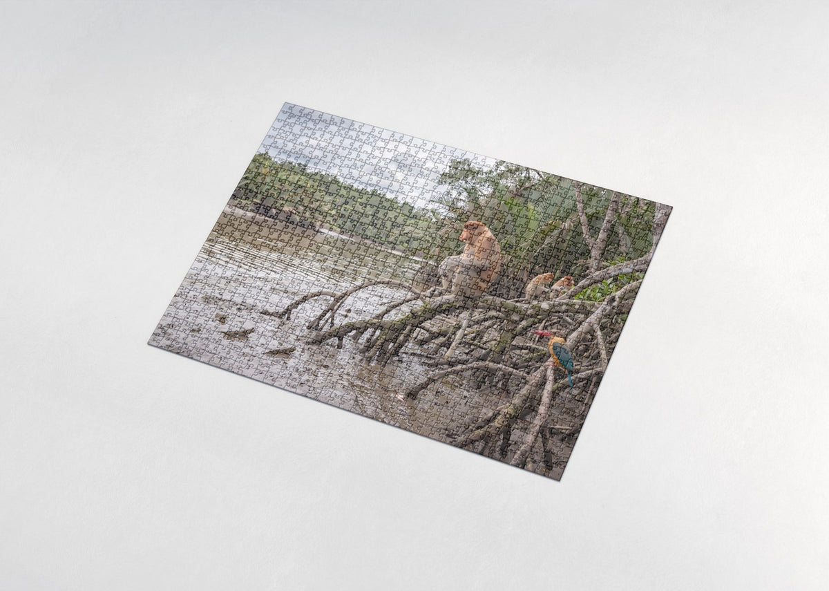 Proboscis Monkey in the Mangroves jigsaw puzzle - assembled puzzle