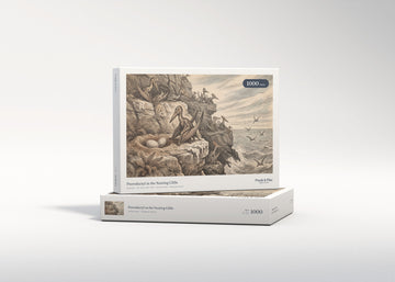 Pterodactyl at the Nesting Cliffs jigsaw puzzle - gift box