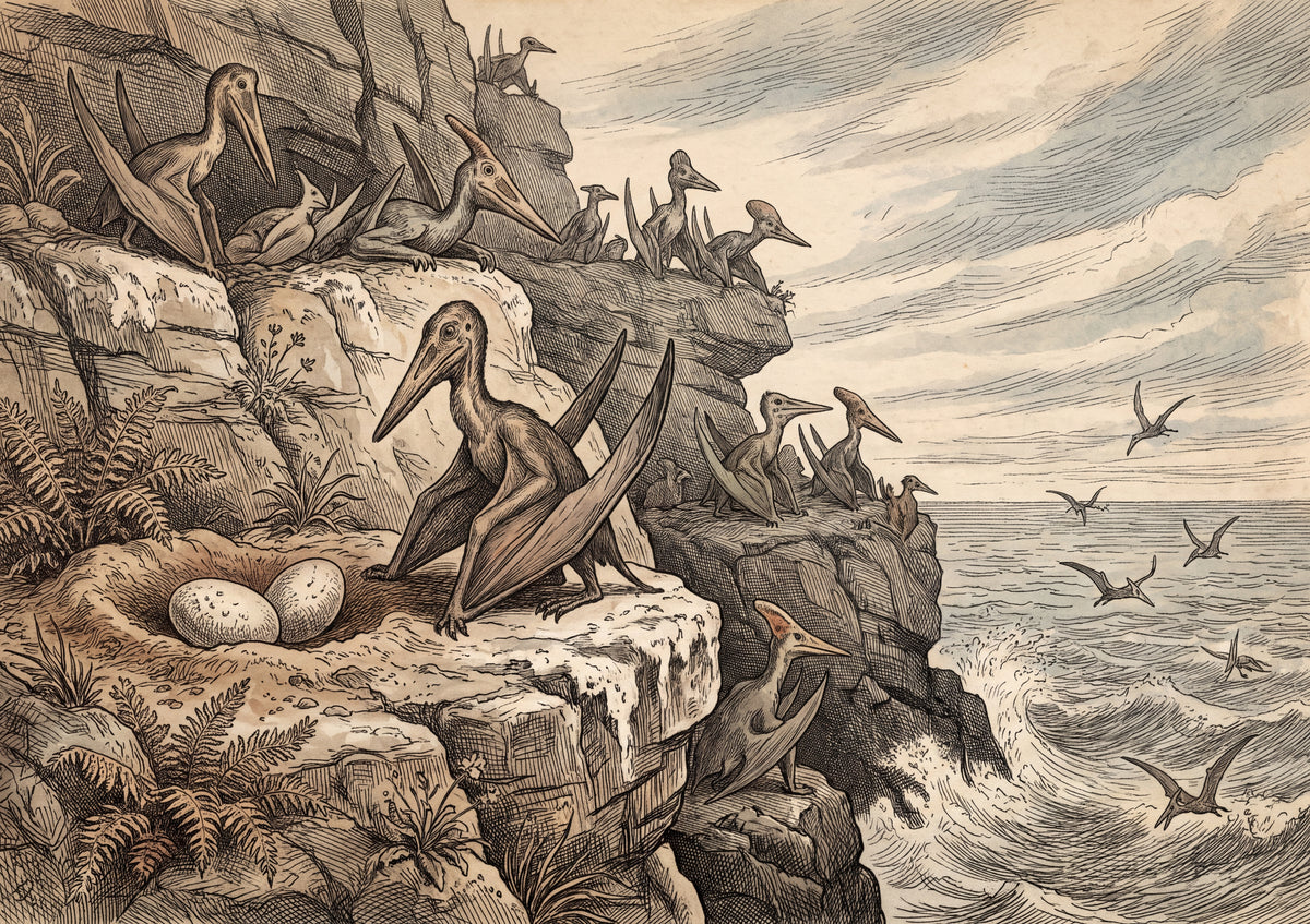 Pterodactyl at the Nesting Cliffs jigsaw puzzle