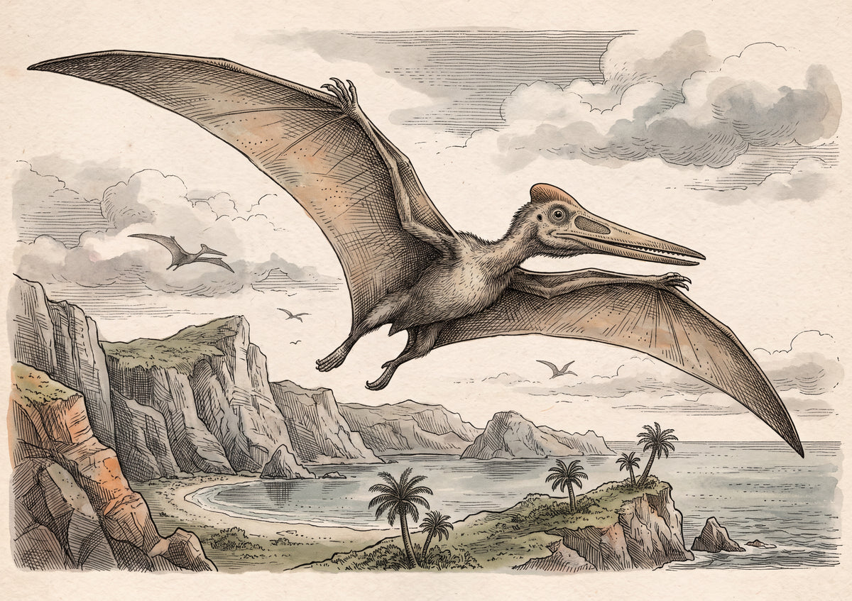Pterodactyl Portrait in Flight jigsaw puzzle