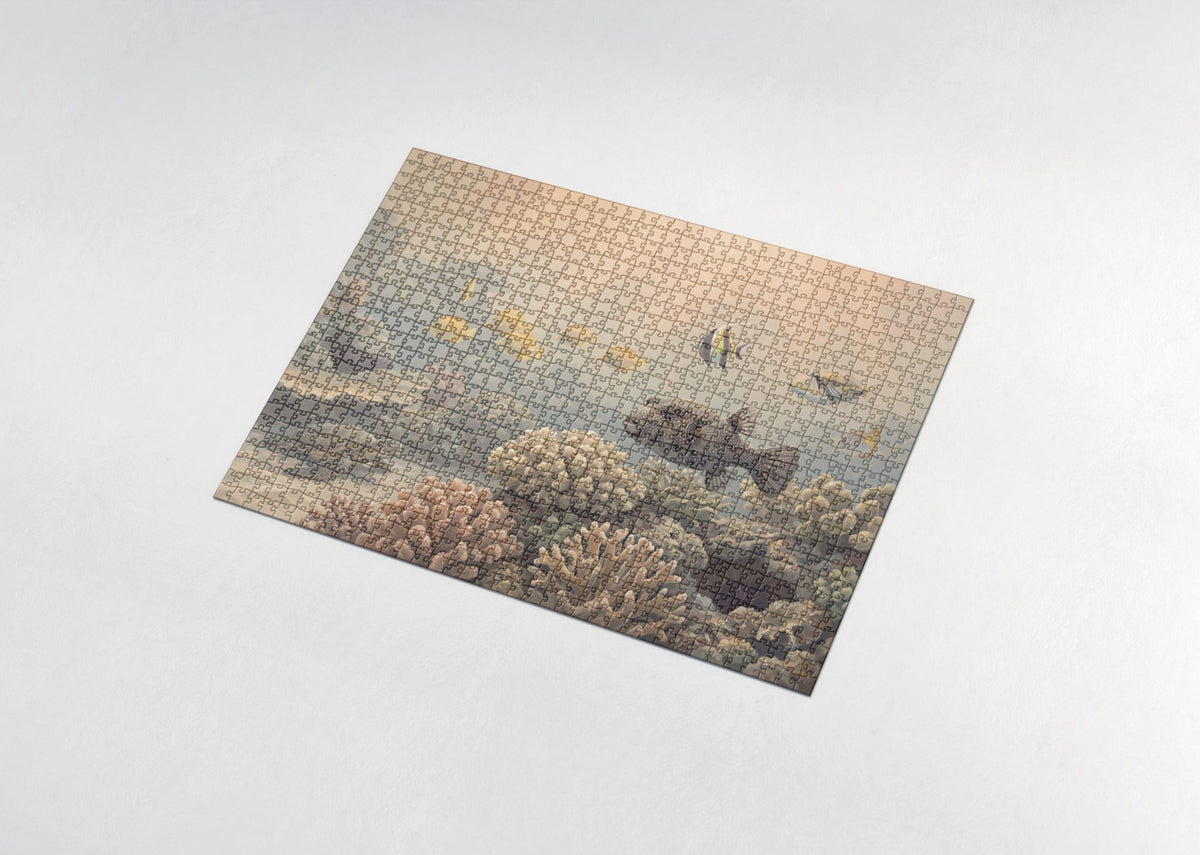 Pufferfish Among the Coral jigsaw puzzle - assembled puzzle