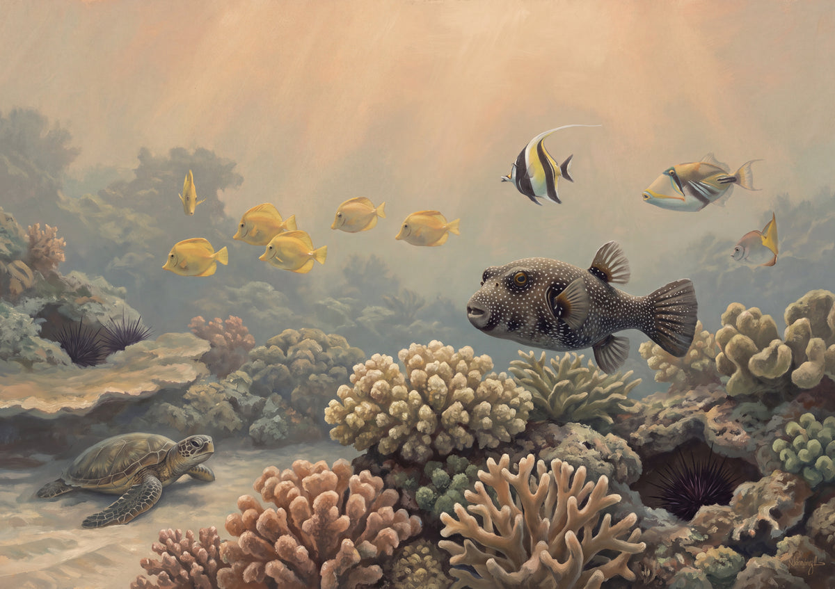 Pufferfish Among the Coral jigsaw puzzle