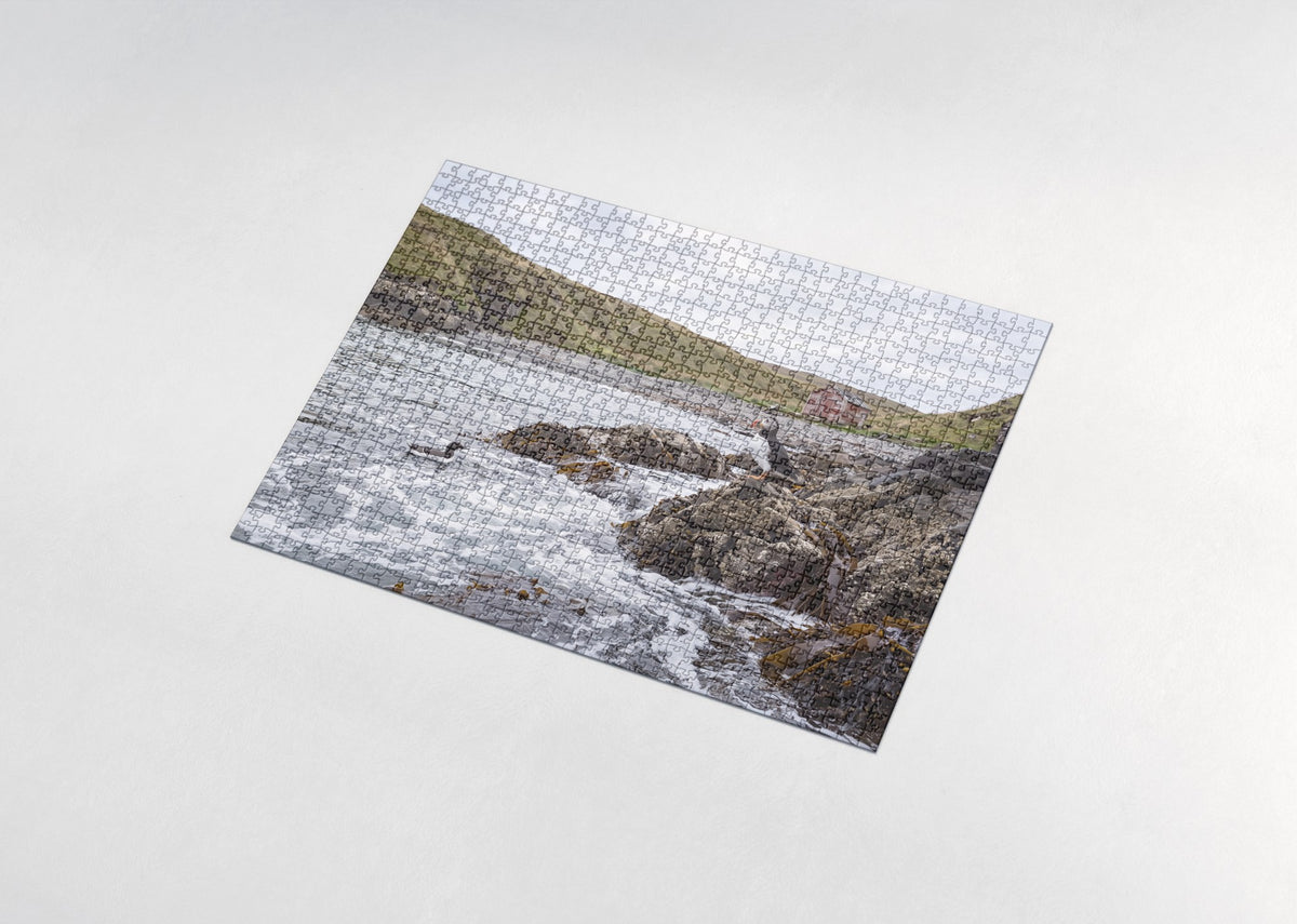 Puffin at the Rocky Cove jigsaw puzzle - assembled puzzle