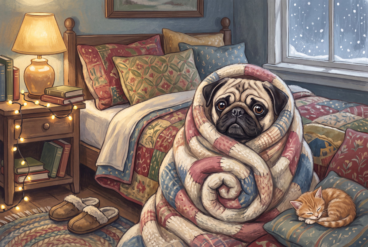 Pug in the Blanket Burrito jigsaw puzzle