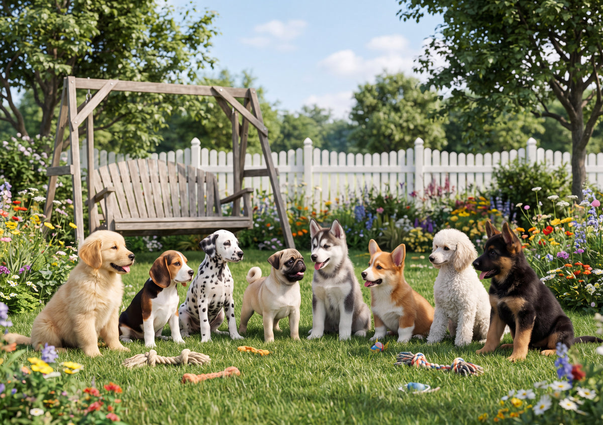 Puppies of Many Breeds Collage jigsaw puzzle