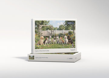 Puppies of Many Breeds Collage jigsaw puzzle - gift box