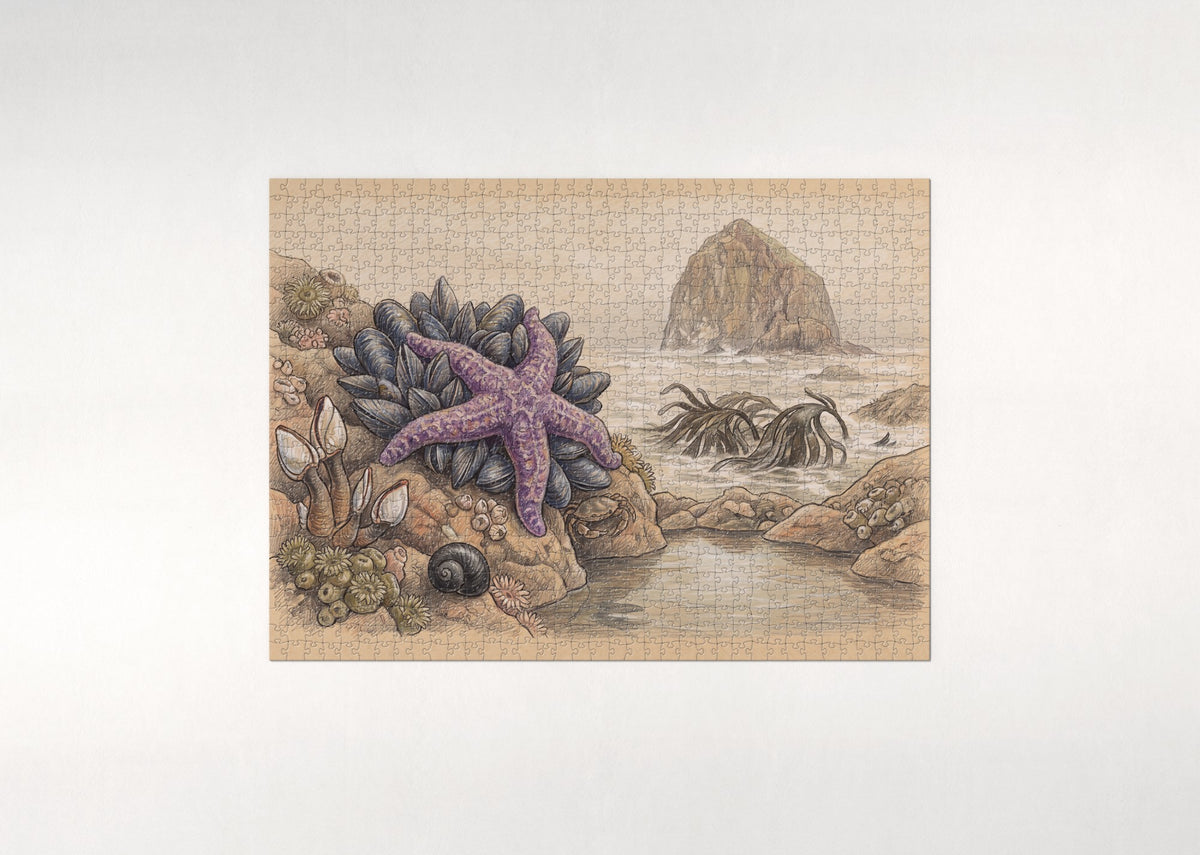 Purple Sea Star at Low Tide jigsaw puzzle - flat puzzle