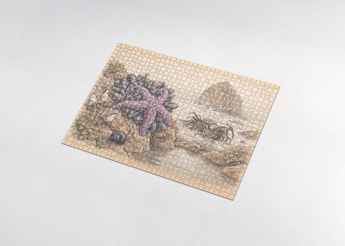 Purple Sea Star at Low Tide jigsaw puzzle - assembled puzzle