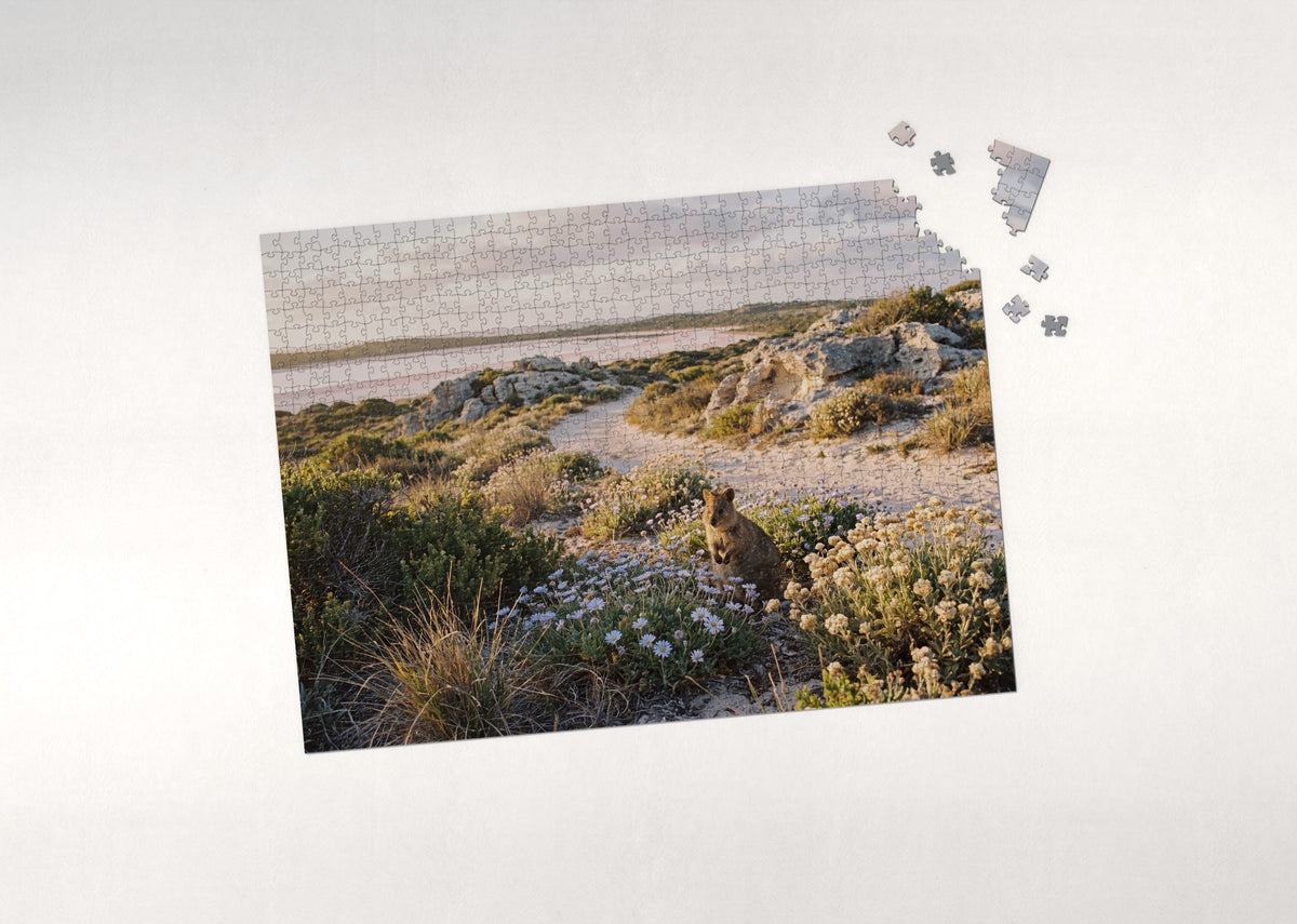 Quokka in the Spring Wildflowers jigsaw puzzle - puzzle with loose pieces