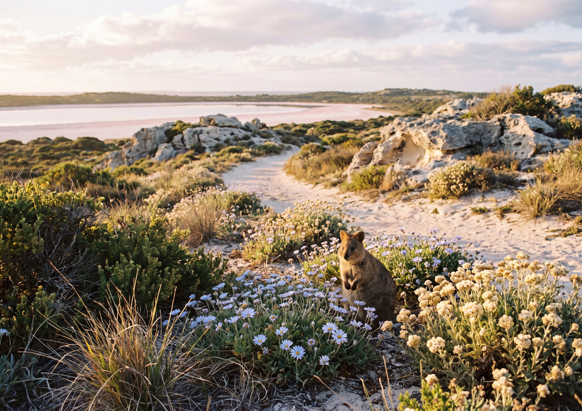Quokka in the Spring Wildflowers jigsaw puzzle