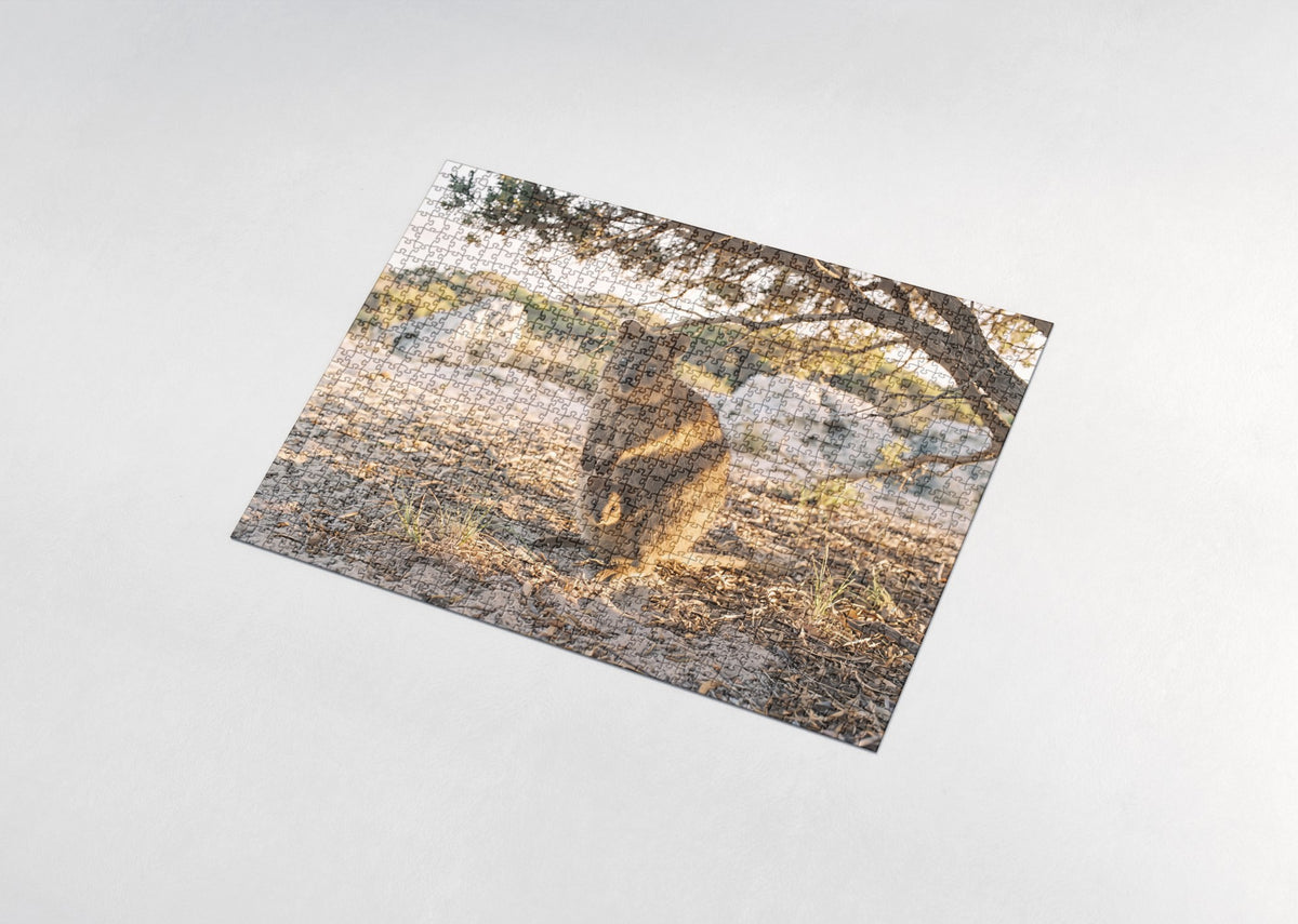 Quokka Mother and Joey jigsaw puzzle - assembled puzzle
