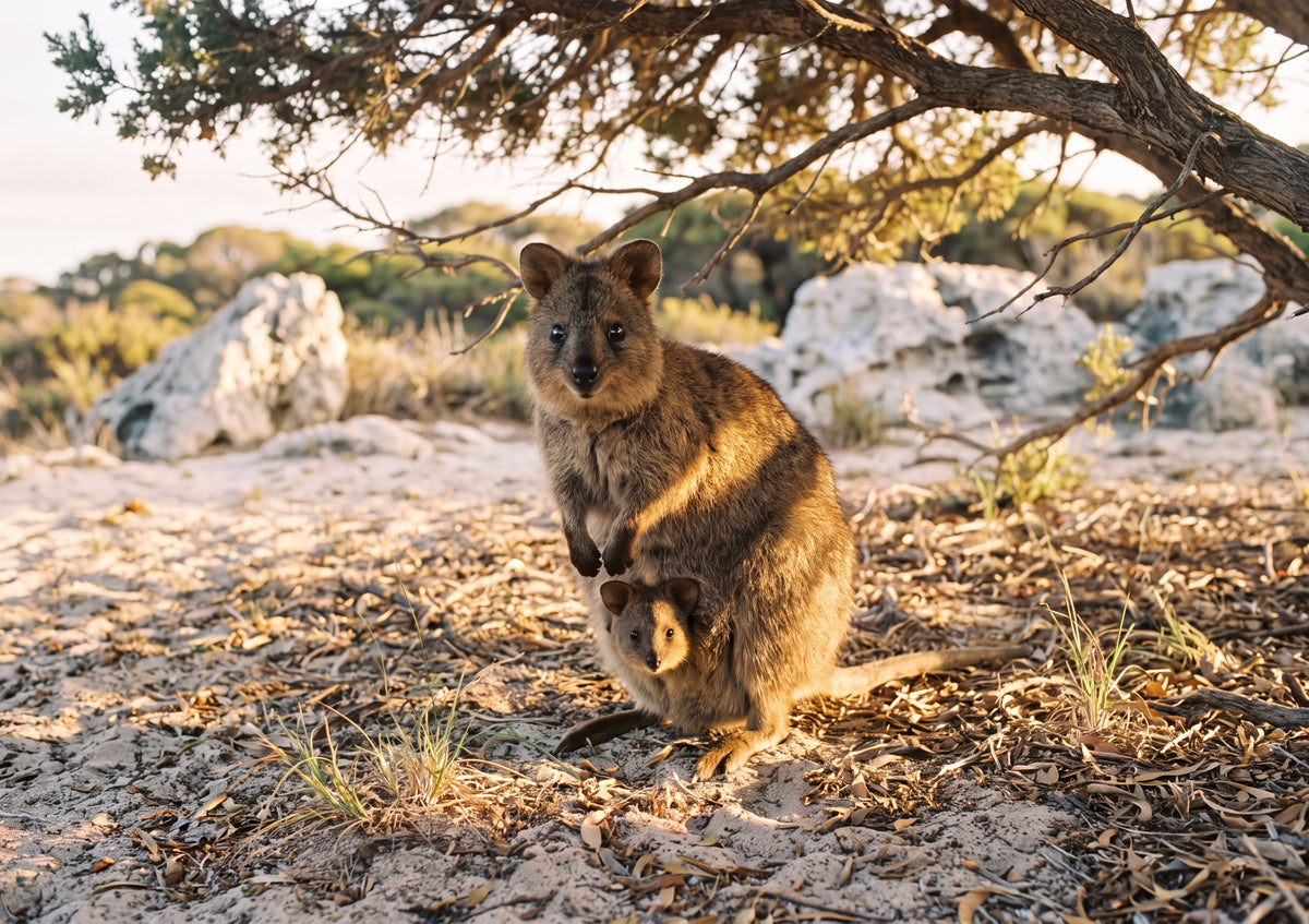 Quokka Mother and Joey jigsaw puzzle