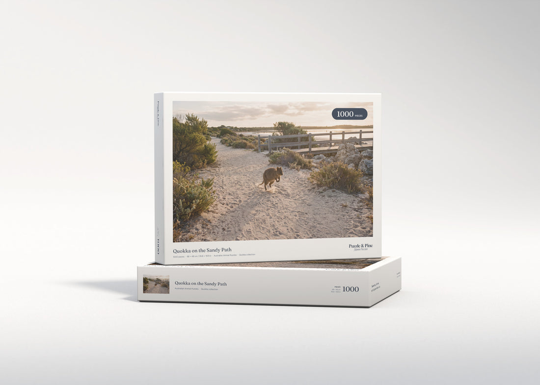 Quokka on the Sandy Path jigsaw puzzle - gift box