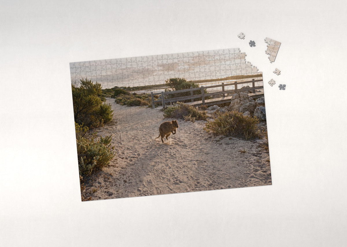 Quokka on the Sandy Path jigsaw puzzle - puzzle with loose pieces