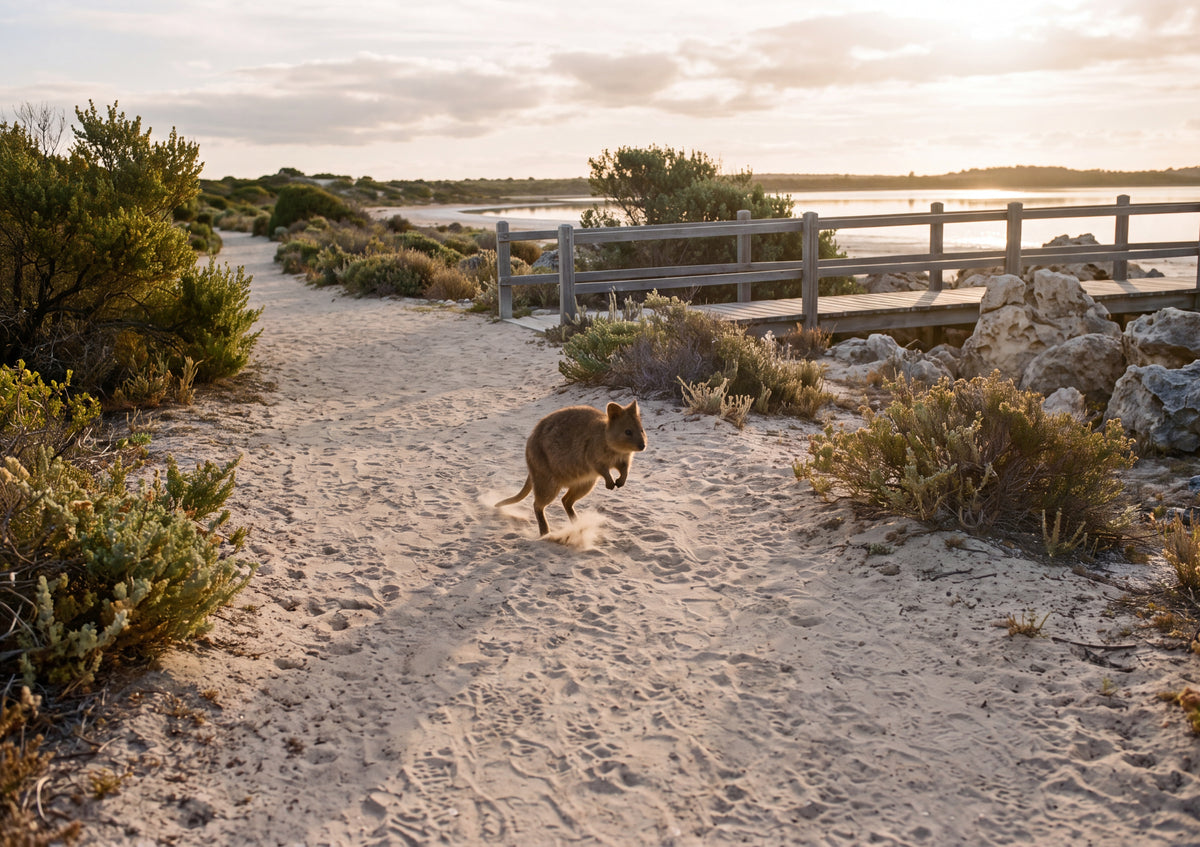 Quokka on the Sandy Path jigsaw puzzle