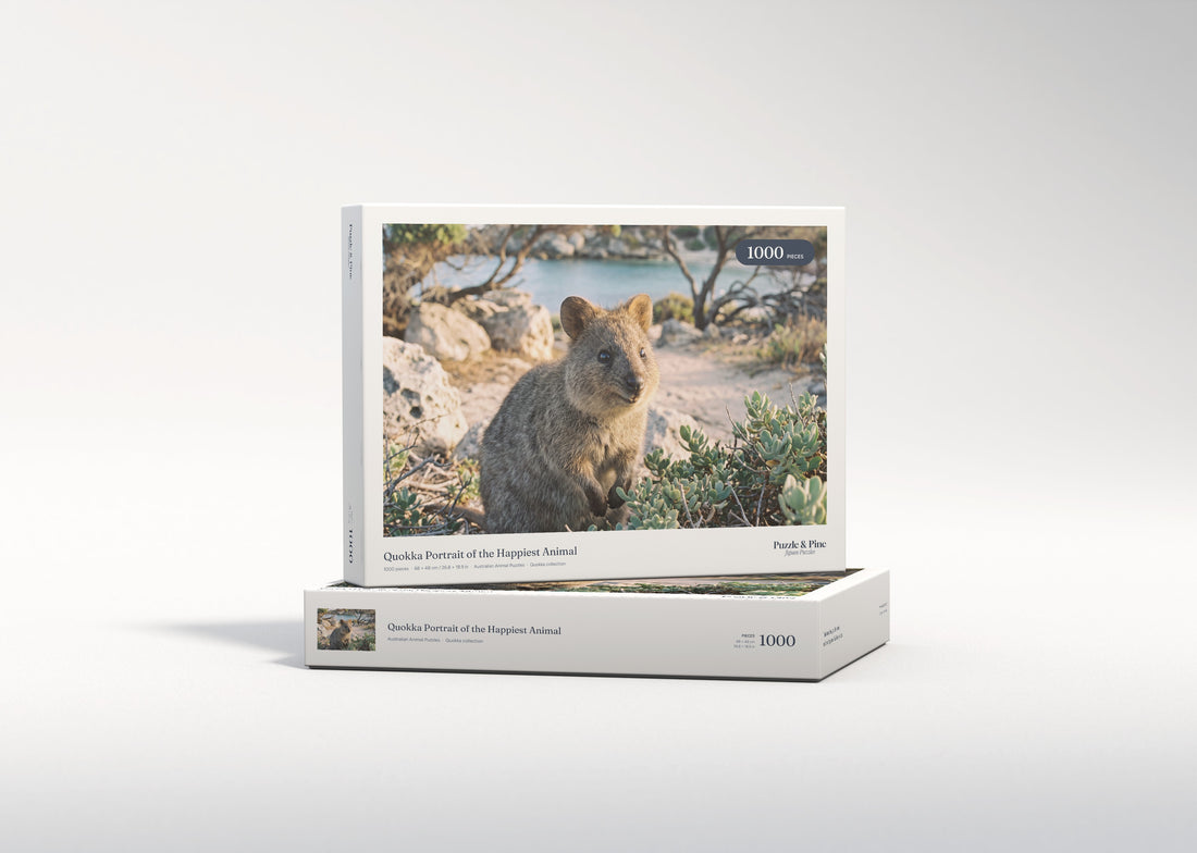 Quokka Portrait of the Happiest Animal jigsaw puzzle - gift box