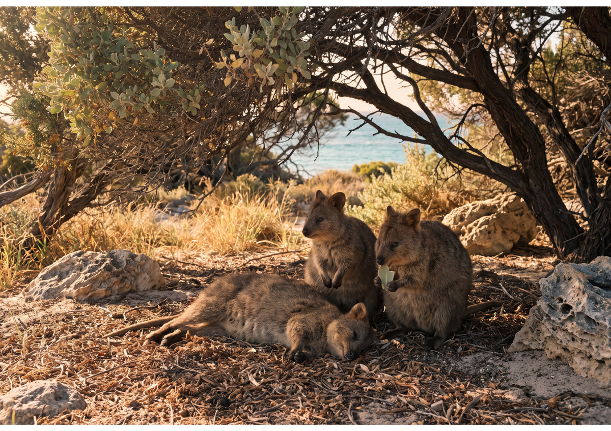 Quokkas Resting in the Shade jigsaw puzzle