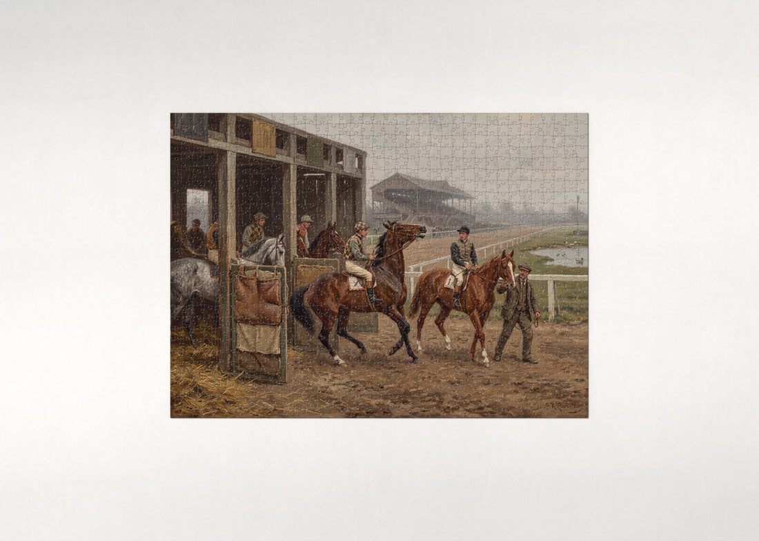 Racing Silks at the Starting Gate jigsaw puzzle - gift box