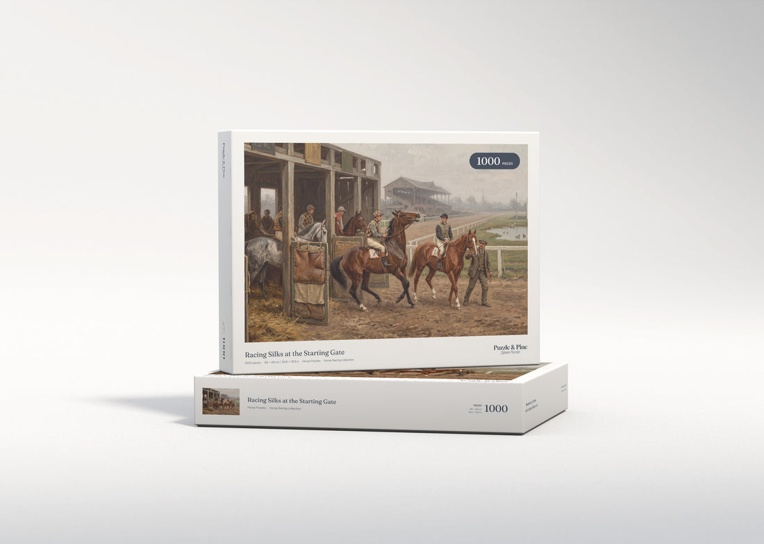Racing Silks at the Starting Gate jigsaw puzzle - gift box