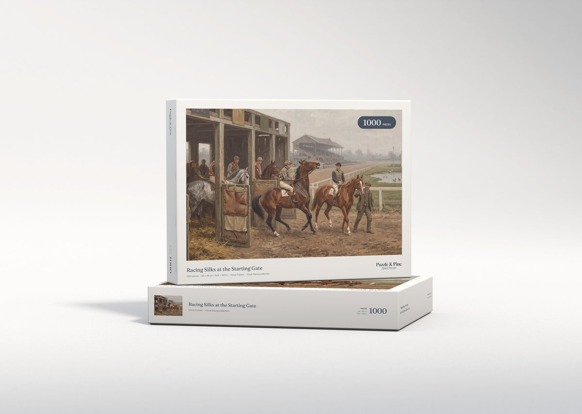 Racing Silks at the Starting Gate jigsaw puzzle - gift box