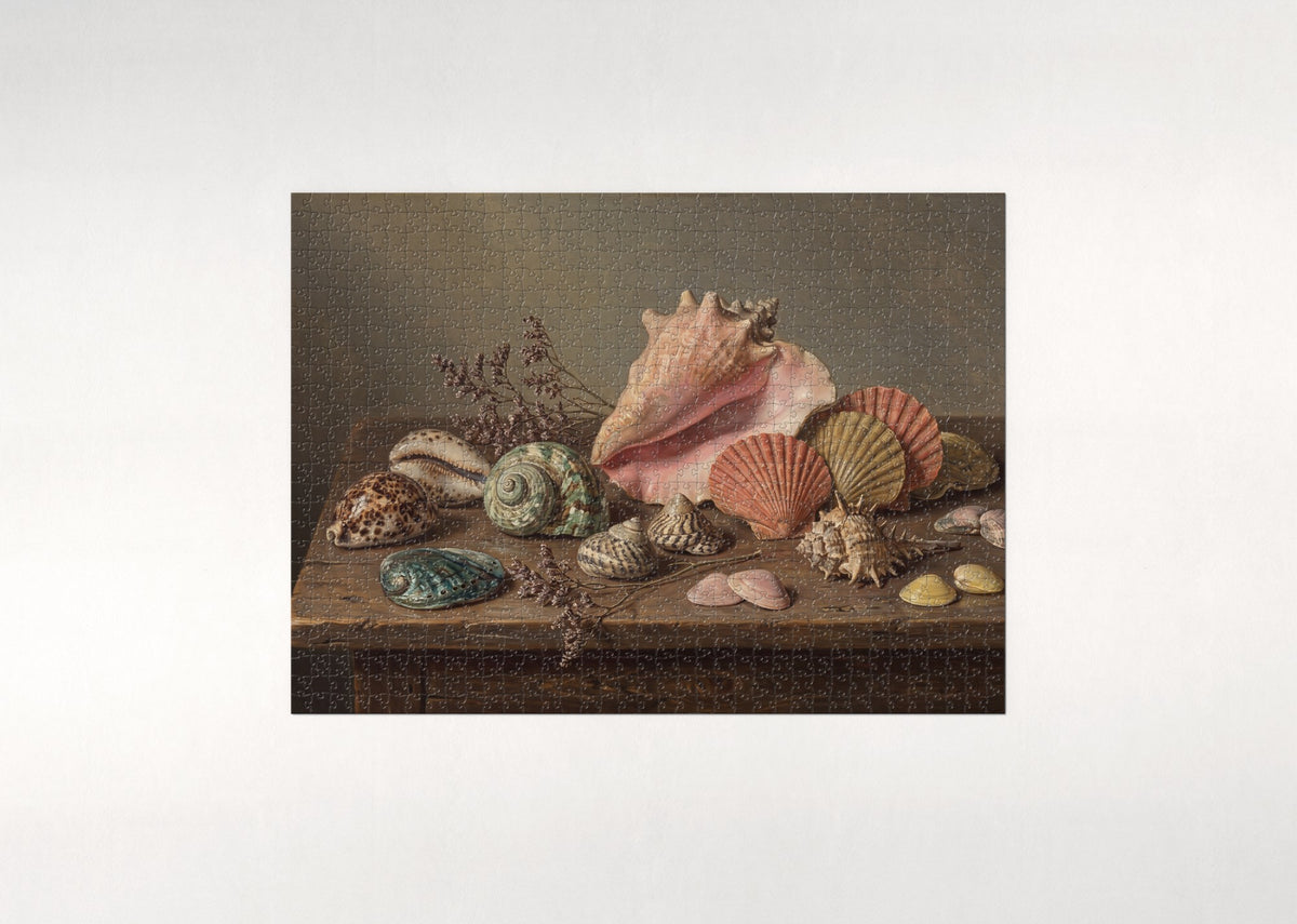 Rainbow Seashells Collection jigsaw puzzle - flat puzzle
