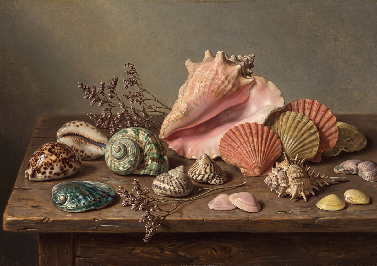 Rainbow Seashells Collection jigsaw puzzle