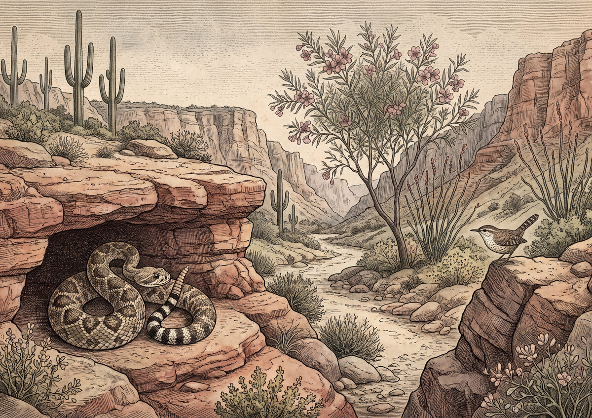 Rattlesnake in the Desert Canyon jigsaw puzzle