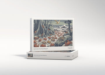 Red Crabs of the Island Migration jigsaw puzzle - gift box