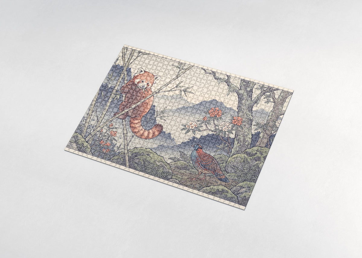 Red Panda in the Bamboo jigsaw puzzle - assembled puzzle