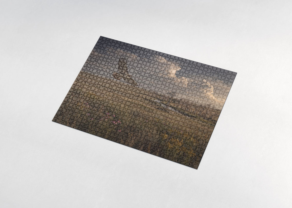 Red Tailed Hawk Over the Prairie jigsaw puzzle - assembled puzzle